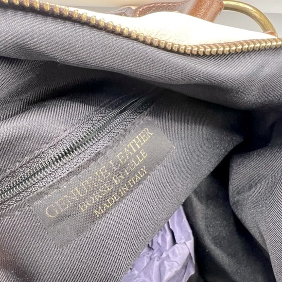 Borgo Degli Etruschi premium leather made in Italy handbag, large NWT - Picture 14 of 16